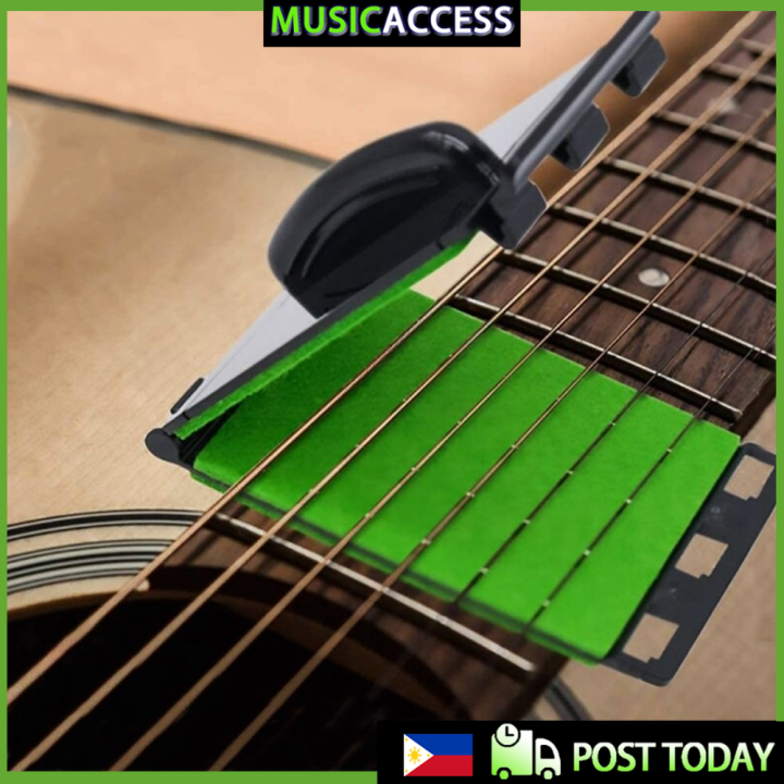 Electric Guitar String Cleaner Strings Scrubber Bass Rub Plastic