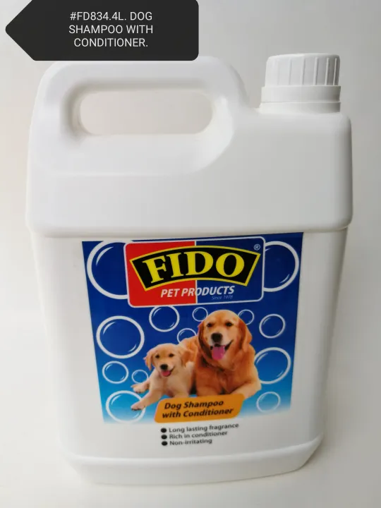 FIDO Dog Shampoo with Conditioner 4Litre [Puppy][4L] Lazada