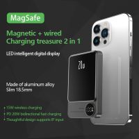 PD 20W 10000mAh Aluminum Alloy Ultra-thin Mini Portable Fast Charging Large Capacity Wireless Magnetic MagSafe Power Bank ( HOT SELL) gdzla645