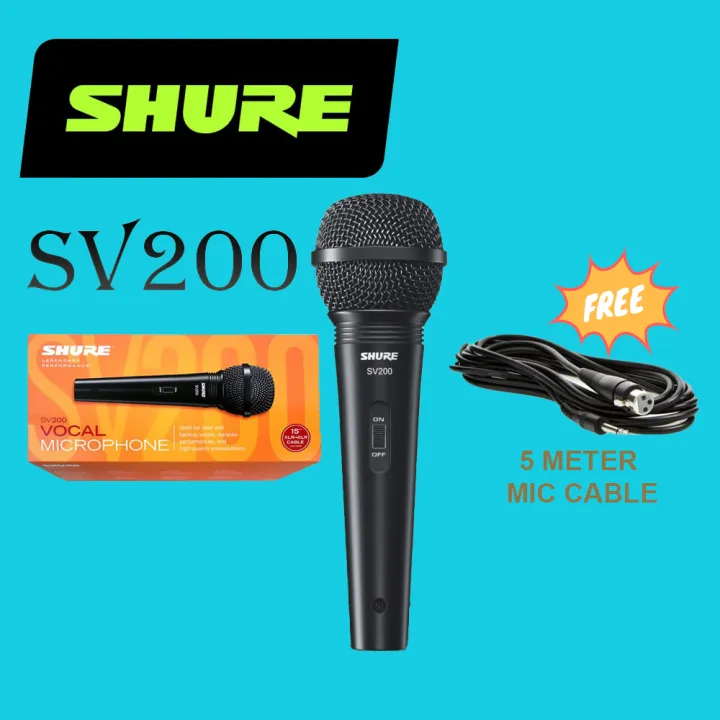 [Shure Premium Authorized Dealer] Shure SV200 Cardioid Dynamic
