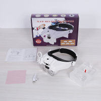 Head-mounted Magnifying Glass LED Lamp Old Reading Workers Repair Electronic Circuit 31 Times Magnification unction