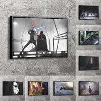 ⊕✜﹊ Disney ภาพยนตร์คลาสสิก Star Wars รูปทหารภาพวาดโปสเตอร์การ์ตูนพิมพ์ภาพผนังศิลปะสำหรับห้องนั่งเล่นเด็กตกแต่งบ้าน