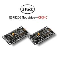 【Exclusive】 2ชิ้น ESP8266 NodeMCU LUA CH340 ESP-12E WiFi บอร์ดพัฒนาอินเทอร์เน็ตโมดูลไร้สายแบบอนุกรมแฟลชสำหรับ Arduino IDE/Microงูเหลือม