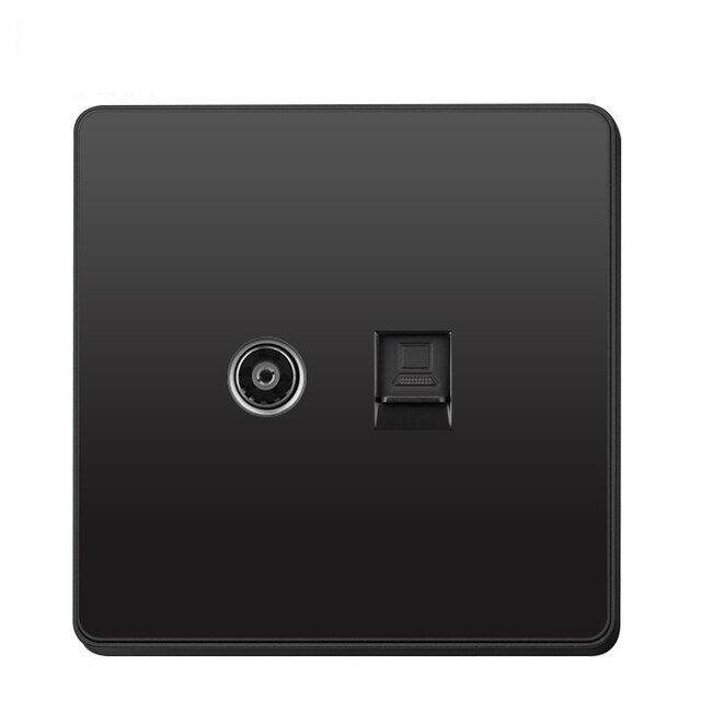 RJ45 Cat5e TV Signal Telephone Computer Data Satellite Cable Wall