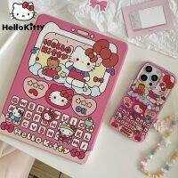 Sanrio Hello Kitty Ipad รุ่น10Th เคสป้องกันสวยงามแท็บเล็ต8 9 Air 4 5ช่องเสียบปากกา11 12.9นิ้วเคสมือถือสุดหรูอะคริลิ