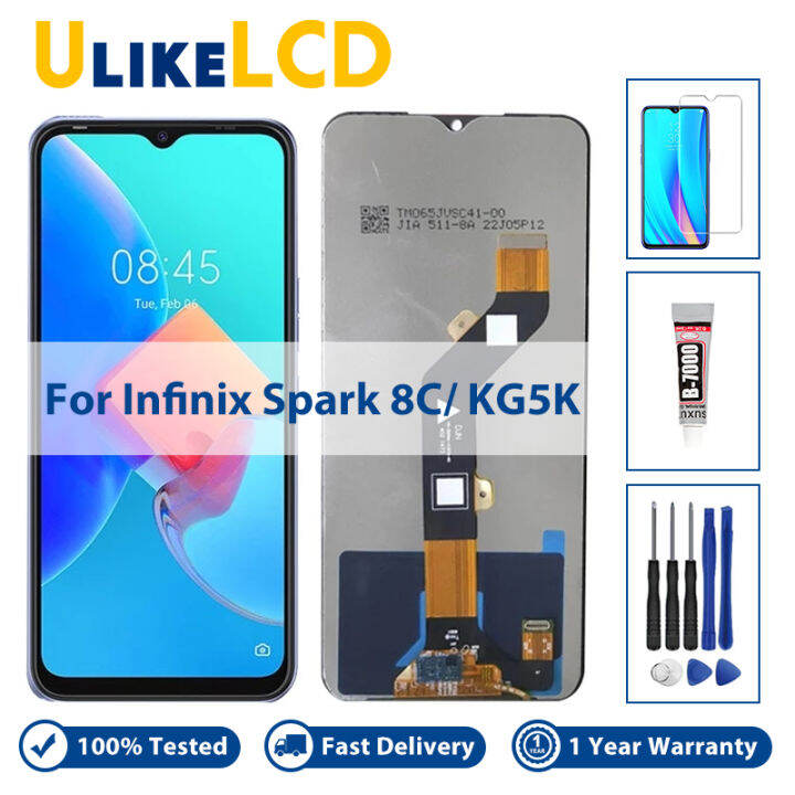 6.6" inch For Tecno Spark 8C KG5K KG5n KG5j LCD Display Touch Screen ...
