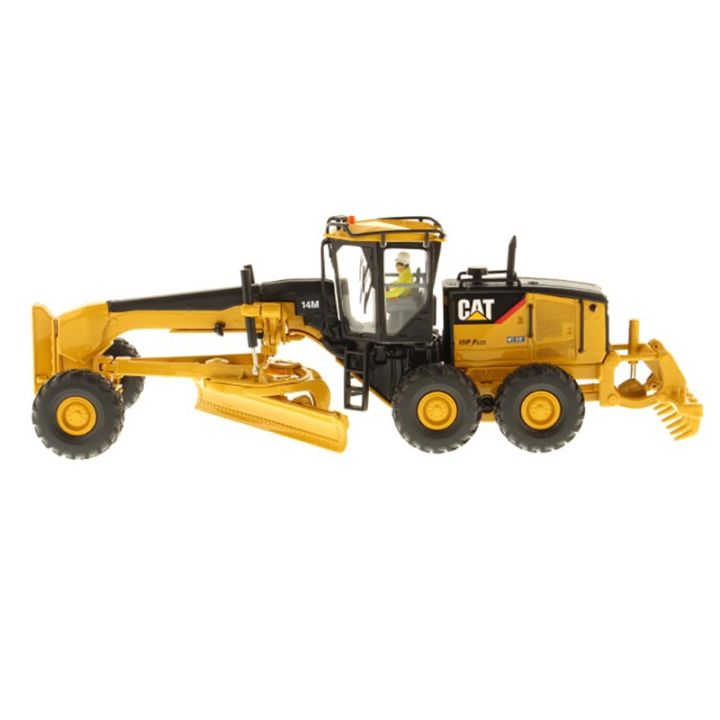 diecast-dm-cat-14m-engineering-toy-1-50-scale-self-propelled-grader-alloy-truck-forklift-model-collection-souvenir-display