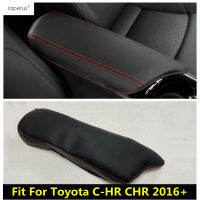 Central Control Armrest Pad Mat Holster Protection Cover PU Leather Accessories Interior For Toyota C-HR CHR 2016 - 2022