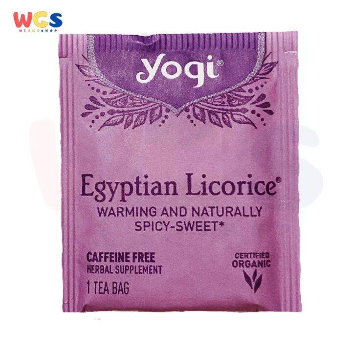 Yogi Tea Egyptian Licorice Caffeine Free Tea Bags 2g Lazada Indonesia