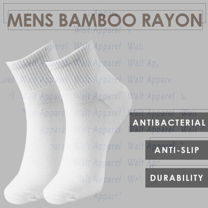 +MD Mens Bamboo Rayon Cushioned Ankle Dress Socks Lazada Singapore