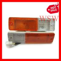 (1 คู่ ) ไฟหรี่กันชน นิสสัน ดัสสัน 720 ปี 1983-1984 (ฝาขาวส้ม) NISSAN DATSUN LIGHT LAMP สปอร์ตไลท์ ไฟตัดหมอก ไฟหรี่