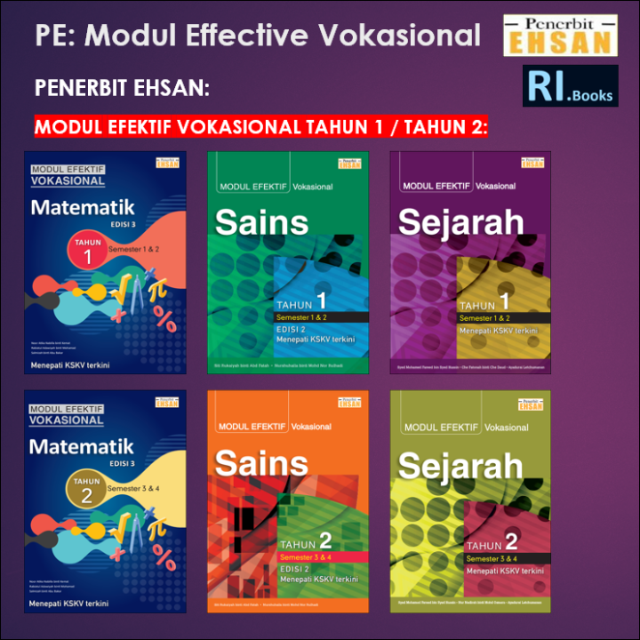 [Penerbit Ehsan] Modul Efektif Vokasional Tahun 1 - Semester 1&2 ...