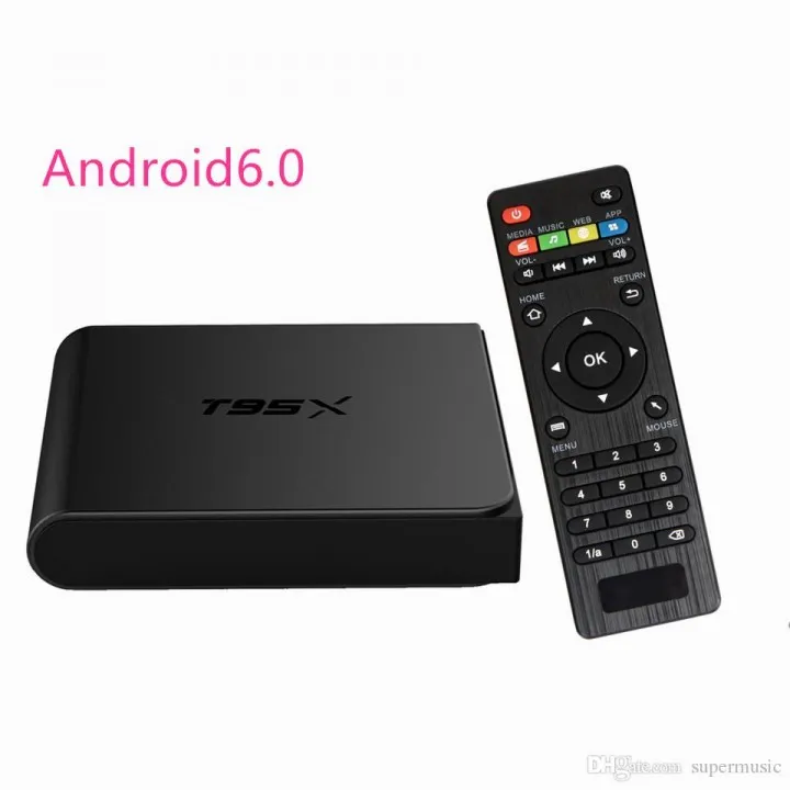 Android TV Box T95X Amlogic S905X QuadCore 2.0GHz RAM 2GB ROM 16GB Marshmallow 6.0 4K | Lazada Indonesia