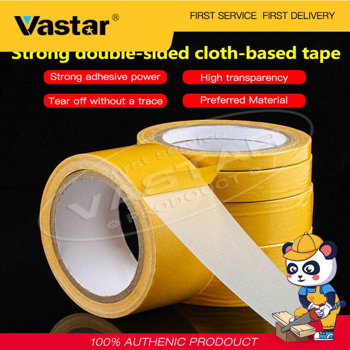 vastar-ผ้าสองด้านที่แข็งแกร่ง0เมตร4cmx1-1ชิ้น-ผ้าเทปฐานตาข่ายโปร่งแสงกันน้ำมีความหนืดสูง