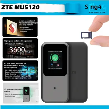 NEW Original ZTE MU5002 5G WiFi6 Pro portable hotspot cat22 Gigabit router  with sim card slot