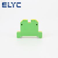 ✤﹊┇ 10Pcs EK10/35 Universal Screw Connection Ground Earth SAK 10 mm² Wire Electrical Connector DIN Rail Terminal Block EK 10/35