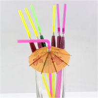 50pcslot Multicolor Fireworks Umbrella Cocktail Drink Decorations Straws BBQ Hawaiian Party Kids Birthday Wedding Decoration