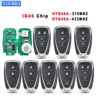 YOUBBA รถกุญแจรีโมทเหมาะสำหรับเชฟโรเลตครูซมาลิบู Spark Camaro Equinox 315434Mhz ID46 HYQ4BAA HYQ4BEA HYQ4AA HYQ4EA