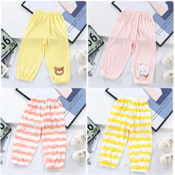 Summer Thin Girls Wear Leggings Baby Solid Color Cool Breathable  Anti-mosquito Pants - Kids Leggings - AliExpress