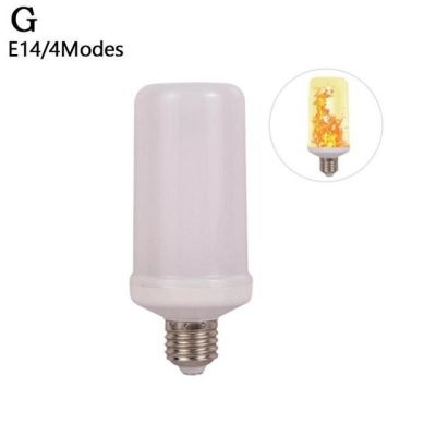 【Worth-Buy】 หลอดไฟ Led แบบ E27,หลอดไฟ Led ไฟเปลวไฟเสมือนไดนามิกหลอดไฟข้าวโพดไฟกะพริบสร้างสรรค์สำหรับตกแต่งโคมไฟ Led