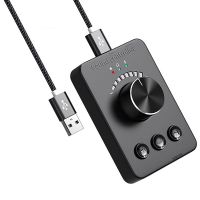 USB Volume Controller, External USB Sound Card, Bluetooth 5.1 Transmitter, Driver-Free (For Windows Xp and Above)