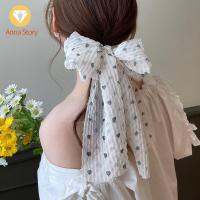 ANNA STORY หวานหวานแหววว สไตล์เกาหลีแบบ ที่มัดผมหางม้า Scrunchies สไตล์ฝรั่งเศส ผูกผมที่ทันสมัย ผ้าโพกศีรษะเด็กผู้หญิง ที่คาดผมมีโบว์ผูก แหวนผมฤดูใบไม้ผลิ เชือกผูกผมขนาดใหญ่ ริบบิ้นพู่ห้อย รองเท้ารัดส้นสตรี ยางรัดผม