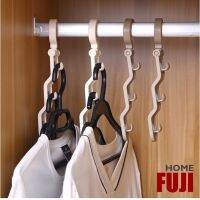 ราคาถูกFUJI HOME 【KM1281】ไม้แขวนเสื้อ ไม้แขวนเสื้อประหยัดพื้นที่ ที่แขวนเสื้อ ไม้แขวนเสื้อแนวตั้ง