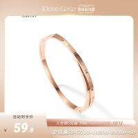 Vivienne Westwood High-end Simple and fashionable Roman numeral bracelet for female internet celebrity niche rose gold titanium steel engraving bracelet jewelry couple gift