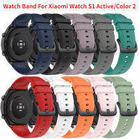 สำหรับ Xiaomi นาฬิกา S1 Active สี2นาฬิกาสร้อยข้อมือสำหรับ Garmin Venu 2Vivoactive4สำหรับ Amazfit GTR 3 Pro ซิลิโคน Correa