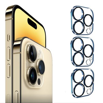 3 Pack Tempered Glass Camera Lens Protector for iPhone 14 Pro max 9H Hardness Scratch Resistant for iPhone 14 Plus 13 12 11