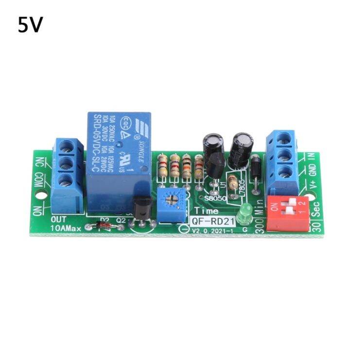 QF-RD21 5V/12V/24V Anti-restart przełącznik opóźnienia moduł czasowy ...