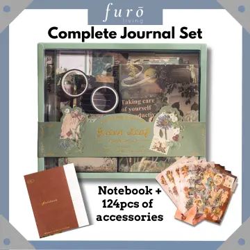 125pcs/set Vintage Aesthetic Scrapbook Kit DIY Making Journaling
