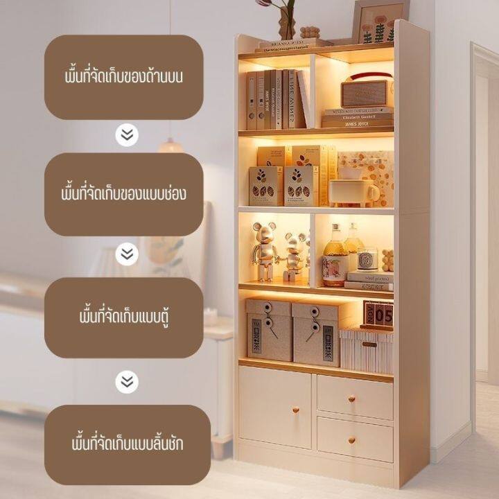 ตู้หนังสือ-ตู้เก็บของ-ตู้ไม้เก็บของ-ตู้ไม้ชั้นวางของ-ตู้โชว์-ตู้วางของมีหลายชั้น-วัสดุแข็งแรงทนทาน-มีหลายไซส์-สินค้าพร้อมส่ง