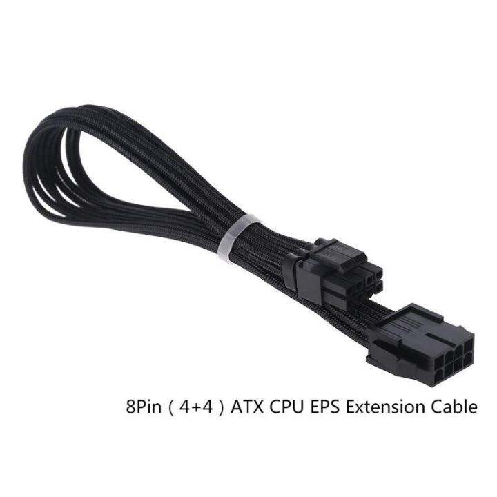 6 Pin 8Pin PCIe 8Pin ATX CPU EPS Extension Cable Power Supply Sleeved