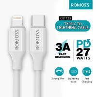 【COD+การจัดส่งในประเทศไทย】Romoss CB1723 Fast Charging Lightning Cable PD27W Fast Charger Date Cables