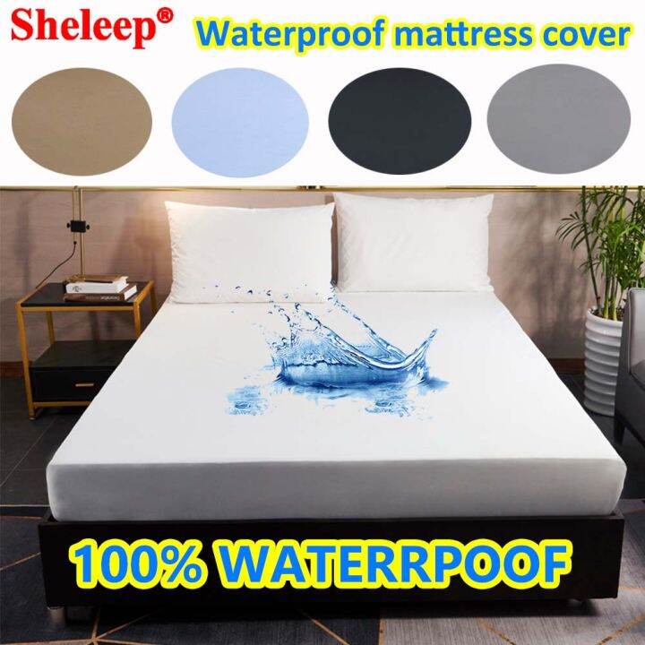 100 Waterproof Mattress Protector Hypoallergenic Mattress Cover Fitted