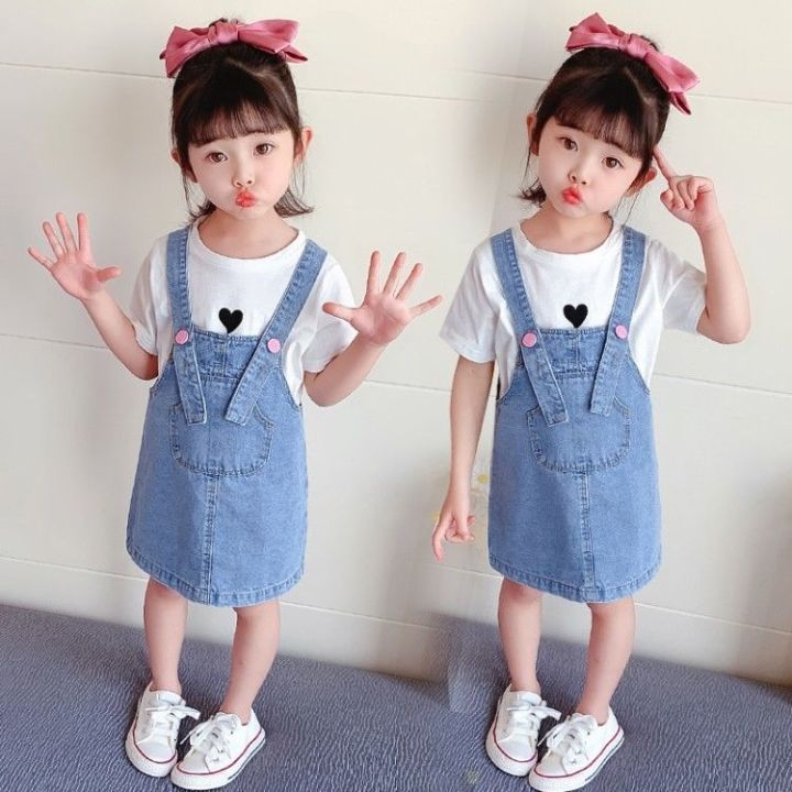 han-edition-fashionable-dress-girls-summer-wear-the-new-leisure-fashion-cowboy-braces-skirt-cute-children-in