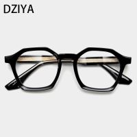 Polygon Prescription Spectacles Frames Women Men Fashion Tr90 Optical Glasses Men Vintage Anti Blue Light Glasses Frame 61064