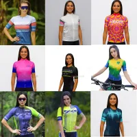 [COD] 2021VEZZO Women 39;s Short Sleeve Cycling Clothing Breathable Go Jersey Roupa De Ciclismo Ladies MTB Wear