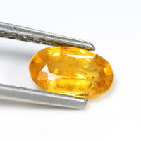 1.25 ct บุษราคัม (Yellow Sapphire) ทรงไข่ บางกะจะ