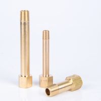 M10 1/8 1/4 BSP Female To M10 M12 Male Thread Brass Long Nipple Mold Pipe Fitting Molding Adapter Coupler Connector For Water