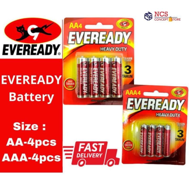 Eveready Heavy Duty Aa Aaa Battery 4pcscard Lazada 1633