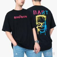 DOSH OVERSIZED SHORT SLEEVE T-SHIRTS THE SIMPSONS เสื้อยืดโอเวอร์ไซส์ FSIMT5078-9FSIMT5078-BL