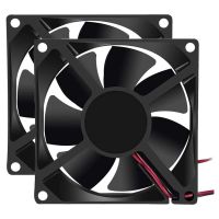 【YD】 2Pcs Ventilation 12V 24V 8025 Brushless Cooling System for Computer CPU Radiators