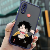 เคส Motorola Moto E7i Power E7 Plus Case าร์ตูน Luffy Ultra-thin skin รู้สึก Frosted เลนส์ใสกล้องฟิล์มป้องกัน ฝาหลังแบบแข็ง ขอบซิลิโคนอ่อนนุ่ม เต็มปก