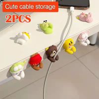 2PCS Adhesive Cable Clips Upgraded Wall Wire Clips for Cable Management Strong Cord Clips Wire Holders for The Wall Under Desk