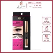 Mascara & Eyeliner 2 Đầu Browit by Nongchat Dưỡng Mi Dày Mi Thái Lan
