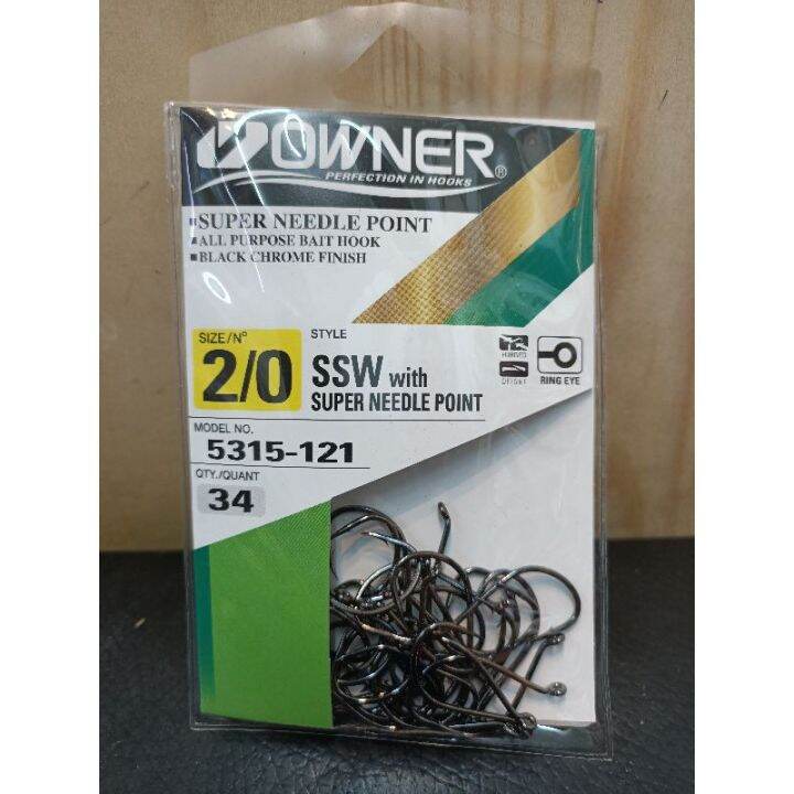 Original OWNER 5315 SSW with Super Needle point fishing hook/ mata kail ...