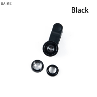 BAIKE 3-in-1 Wide Angle Macro Fisheye เลนส์กล้องชุดโทรศัพท์มือถือเลนส์ Fish Eye