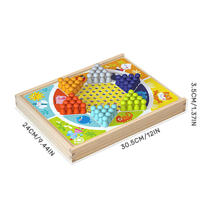 board-game-chess-set-9-in-1-portable-funny-wooden-tabletop-games-flying-chess-chinese-checkers-flying-ludo-board-game-toys